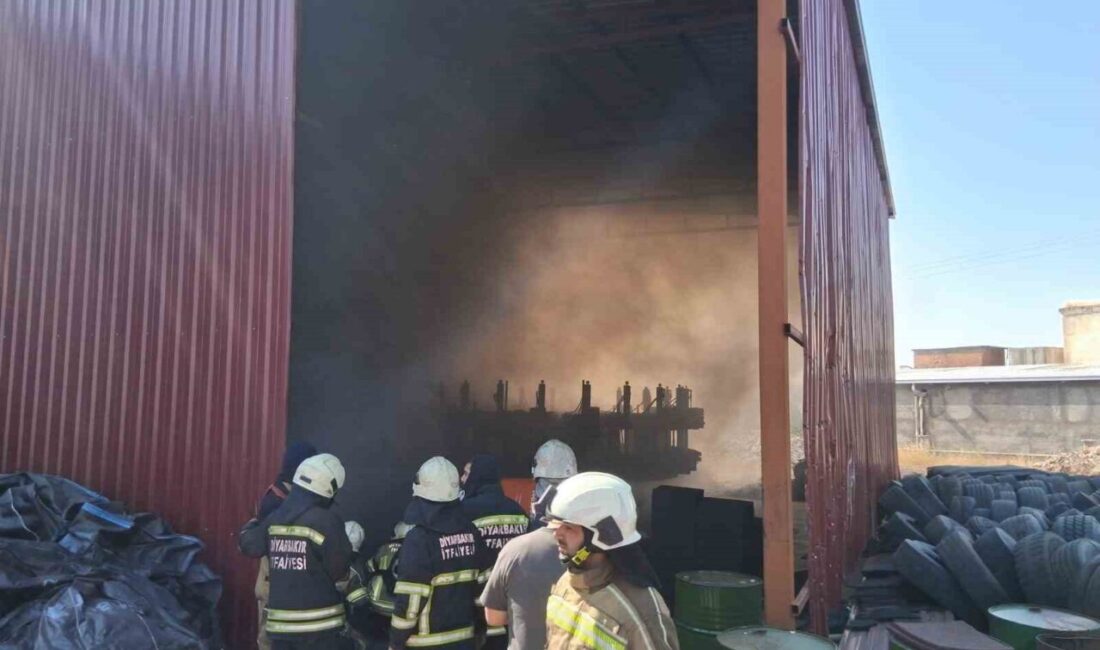 Diyarbakır’da bulunan bir AR-GE dönüşüm fabrikasında meydana gelen yangın, itfaiye