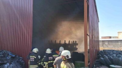 Diyarbakır’da bulunan bir AR-GE dönüşüm fabrikasında meydana gelen yangın, itfaiye