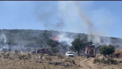 Denizli’nin Tavas ilçesinde meydana gelen orman yangını, hızlı müdahale sayesinde