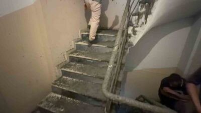 İstanbul’un Arnavutköy ilçesinde bir inşaat alanında beton dökümü sırasında komşu