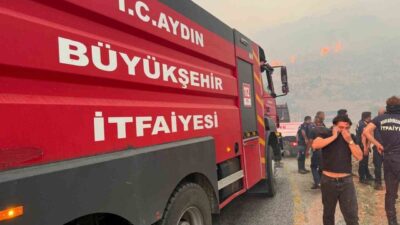 Çine ilçesi Kavşit Mahallesi’nde meydana gelen orman yangınına Aydın Büyükşehir