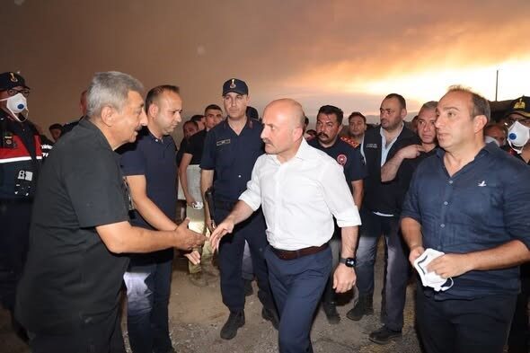 Aydın’ın Çine ilçesinde devam eden orman yangınına ekiplerin kararlı müdahalesi
