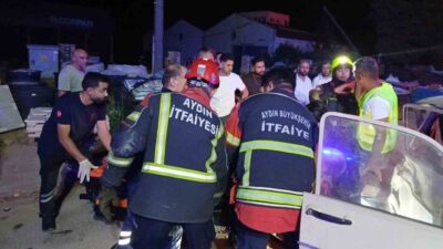 Aydın ilinde dün akşam saatlerinde meydana gelen zincirleme trafik kazasında