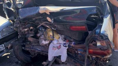 Ayvalık ilçesine bağlı Balıkesir’de meydana gelen trafik kazasında, bir sürücünün