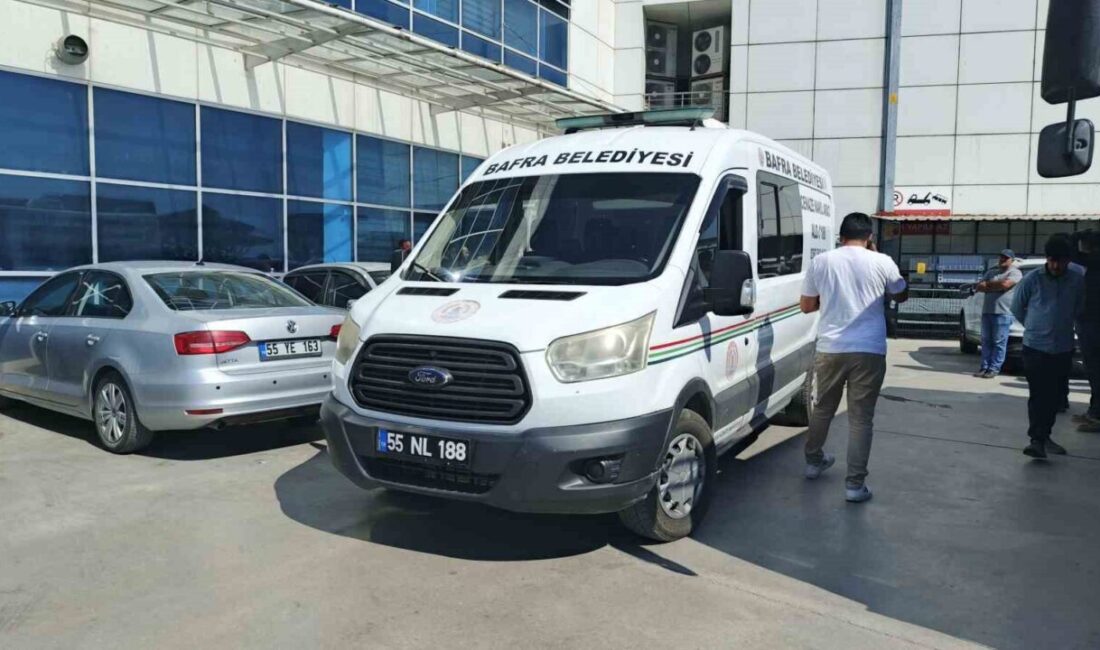 Bafra ilçesinde bir inşaat alanında meydana gelen iş kazasında bir