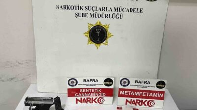 Bafra ilçesinde gerçekleştirilen bir operasyonda, Samsun İl Emniyet Müdürlüğü Bafra