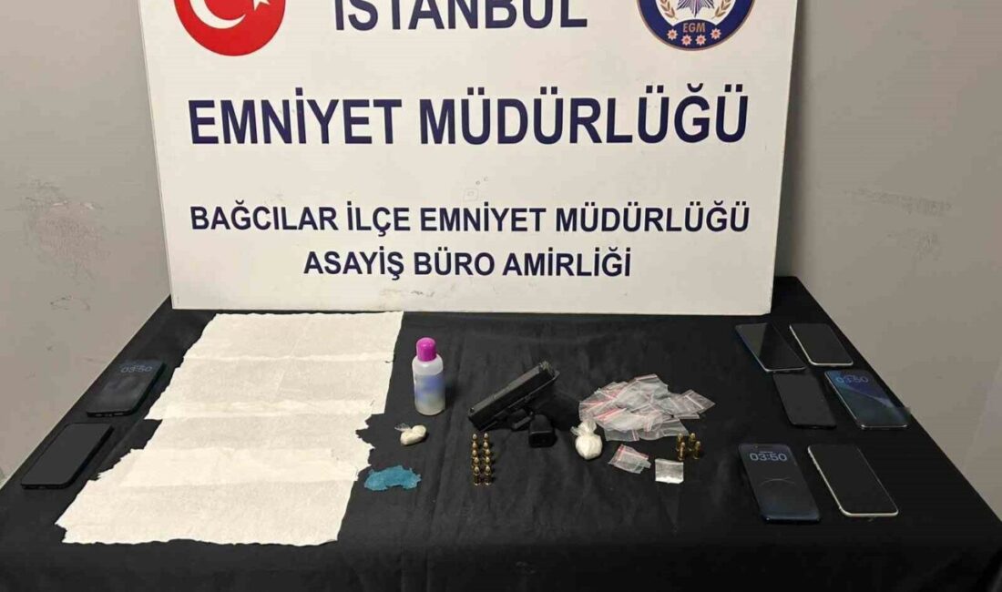 Bağcılar’da, polis tarafından gerçekleştirilen bir operasyon sonucunda bir adreste uyuşturucu