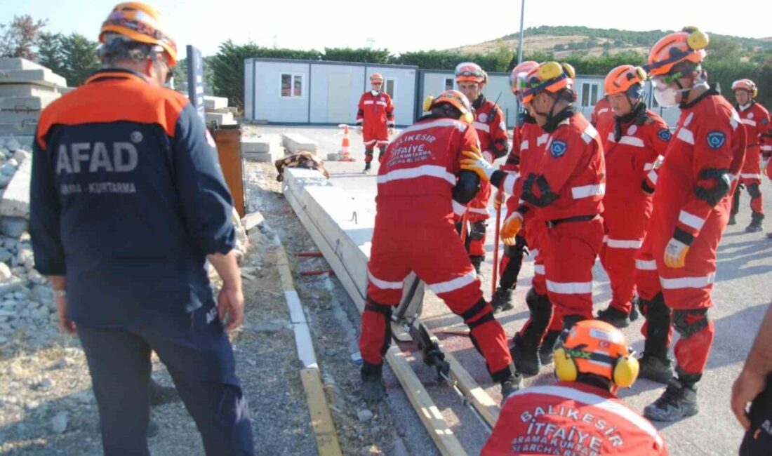 Balıkesir Büyükşehir Belediyesi İtfaiye Dairesi Başkanlığı, AFAD tarafından sürdürülen Orta
