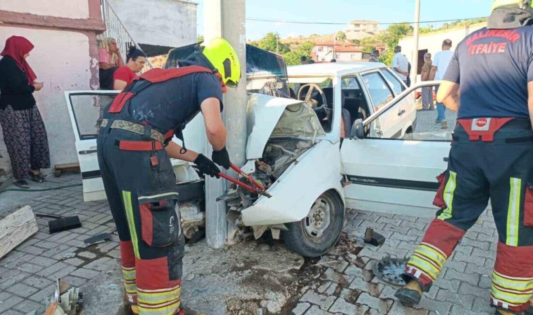 Balıkesir’in Burhaniye ilçesine bağlı Bahadınlı Mahallesi’nde meydana gelen trafik kazasında,