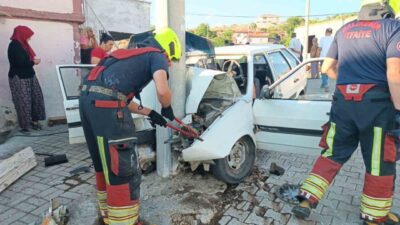 Balıkesir’in Burhaniye ilçesine bağlı Bahadınlı Mahallesi’nde meydana gelen trafik kazasında,