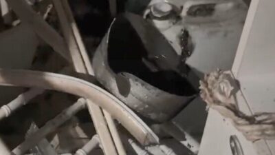Mersin’in Erdemli ilçesinde, bir apartman dairesinin balkonunda meydana gelen tüp