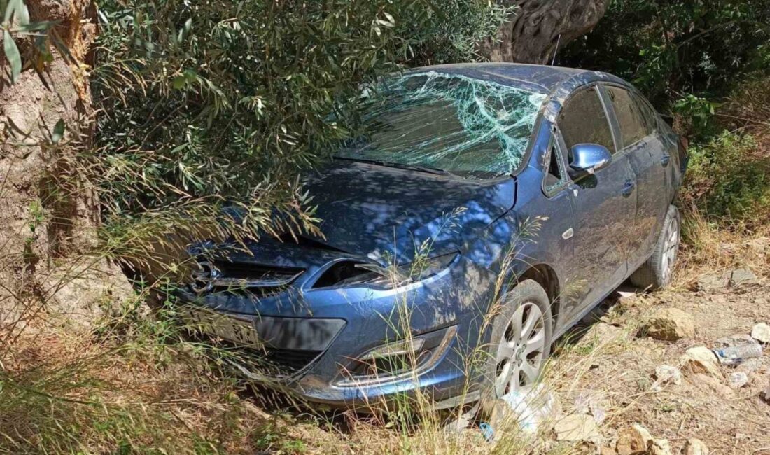 Balıkesir’in Bandırma ilçesinde, sürücüsünün aracın kontrolünü yitirdiği ve tek taraflı