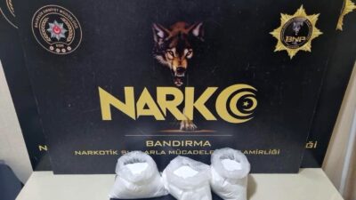 Bandırma ilçesinde, Narkotik Suçlarla Mücadele Büro Amirliği ekipleri tarafından gerçekleştirilen