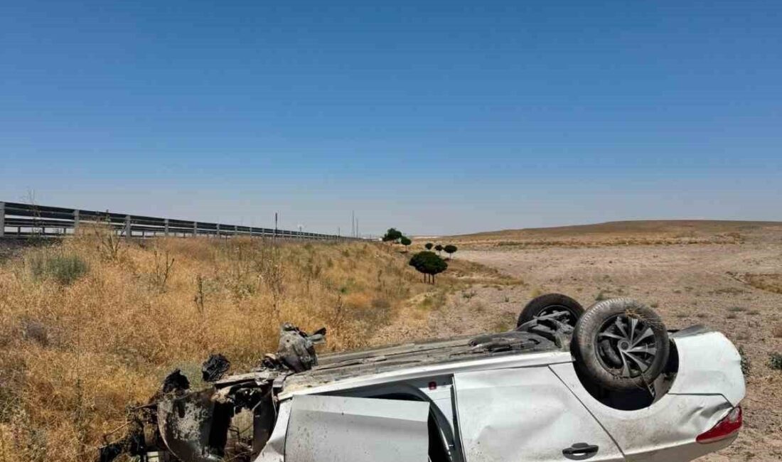 Konya’nın Ereğli ilçesinde meydana gelen trafik kazasında, bir aracın bariyerlere