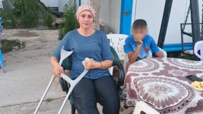 Anne ve oğlunun, Adıyaman’ın Gölbaşı ilçesinde köpek saldırısına maruz kalarak