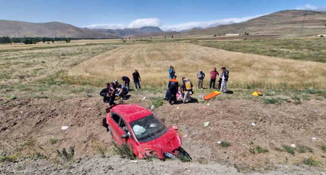 Bayburt’ta meydana gelen trafik kazasında, 4’ü çocuk 4’ü yetişkin toplamda