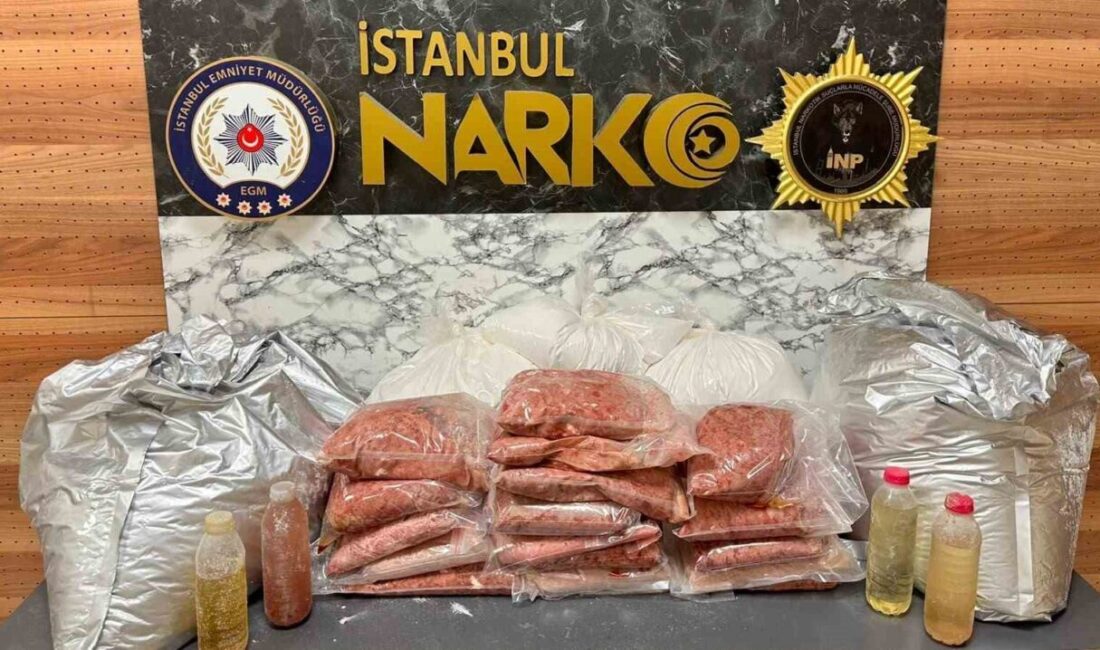İstanbul Bayrampaşa’da gerçekleştirilen bir operasyonda, sentetik uyuşturucu üretiminde kullanılan 107