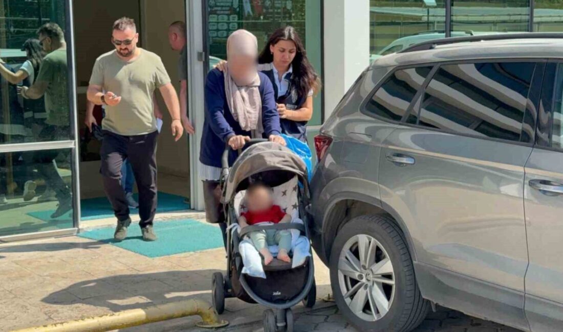 Samsun’da polis tarafından düzenlenen operasyonda, 7 aylık bebeğin bulunduğu bebek