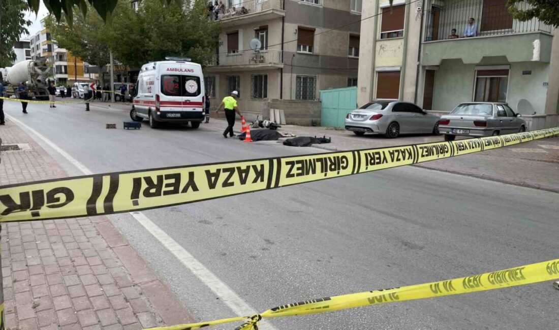 Konya’da meydana gelen acı bir kaza sonucunda, beton mikseri ile