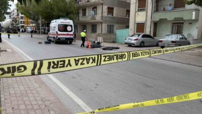 Konya’da meydana gelen acı bir kaza sonucunda, beton mikseri ile