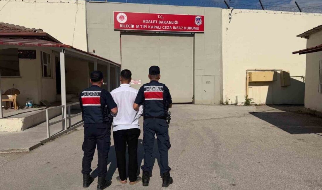 Bilecik’te jandarma ekipleri tarafından 3 yıl 9 ay hapis cezasıyla