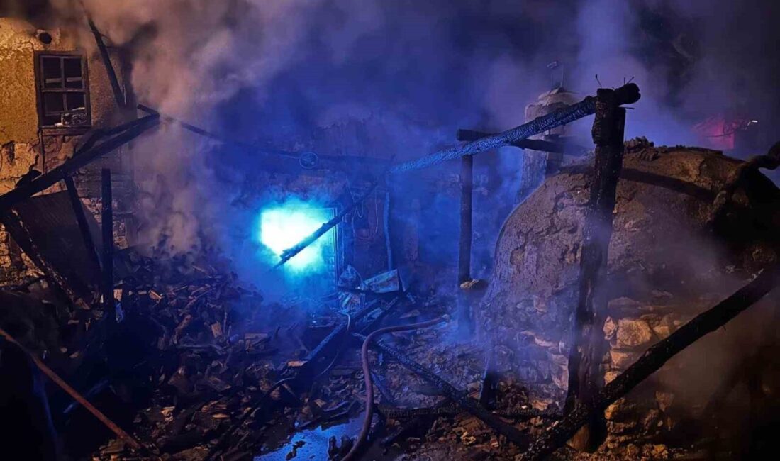 Bir evin ek binasında meydana gelen yangın, Bilecik’in Gölpazarı ilçesine