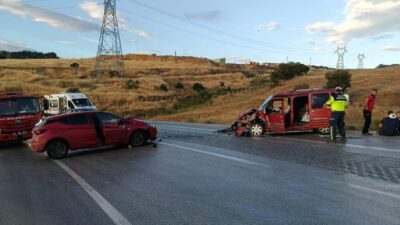 Bilecik’te meydana gelen trafik kazasında, Söğüt-Eskişehir kara yolu Sırhoca köyü
