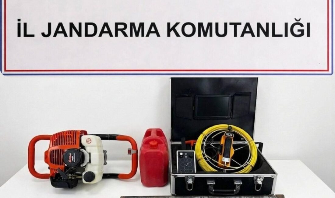 Bilecik’te, alan tarama ve sondaj makineleri kullanarak kaçak sondaj yapan