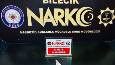Bilecik’te gerçekleştirilen bir operasyonda bir kişi uyuşturucu bulundurmak suçundan gözaltına