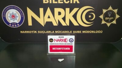 Bilecik’te gerçekleştirilen bir operasyonda bir kişi uyuşturucuyla ilgili olarak gözaltına