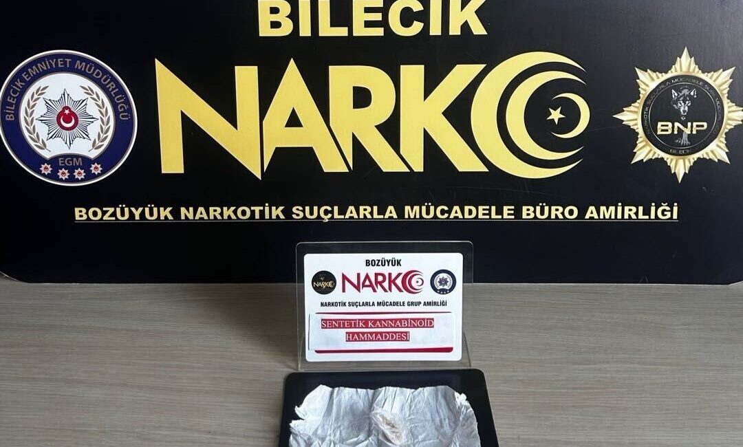 Bilecik’te gerçekleşen bir uyuşturucu operasyonunda bir kişi gözaltına alındı. Bozüyük