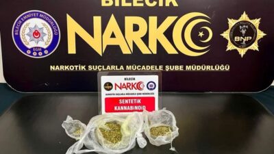 Bilecik’te gerçekleştirilen uyuşturucu operasyonunda 2 kişi suçüstü yakalandı. Bilecik İl