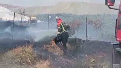Bingöl’ün Genç ilçesinde meydana gelen bahçe yangını, ekiplerin hızlı müdahalesi