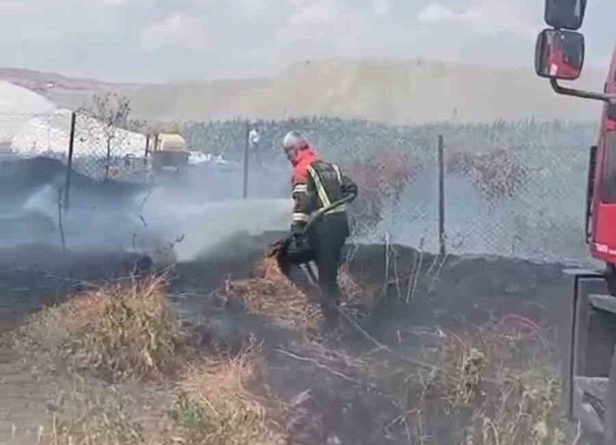 Bingöl’ün Genç ilçesinde meydana gelen bahçe yangını, ekiplerin hızlı müdahalesi