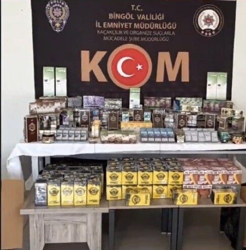 Bingöl’de, polis ekipleri tarafından gerçekleştirilen operasyonda uyuşturucu madde, ruhsatsız silah