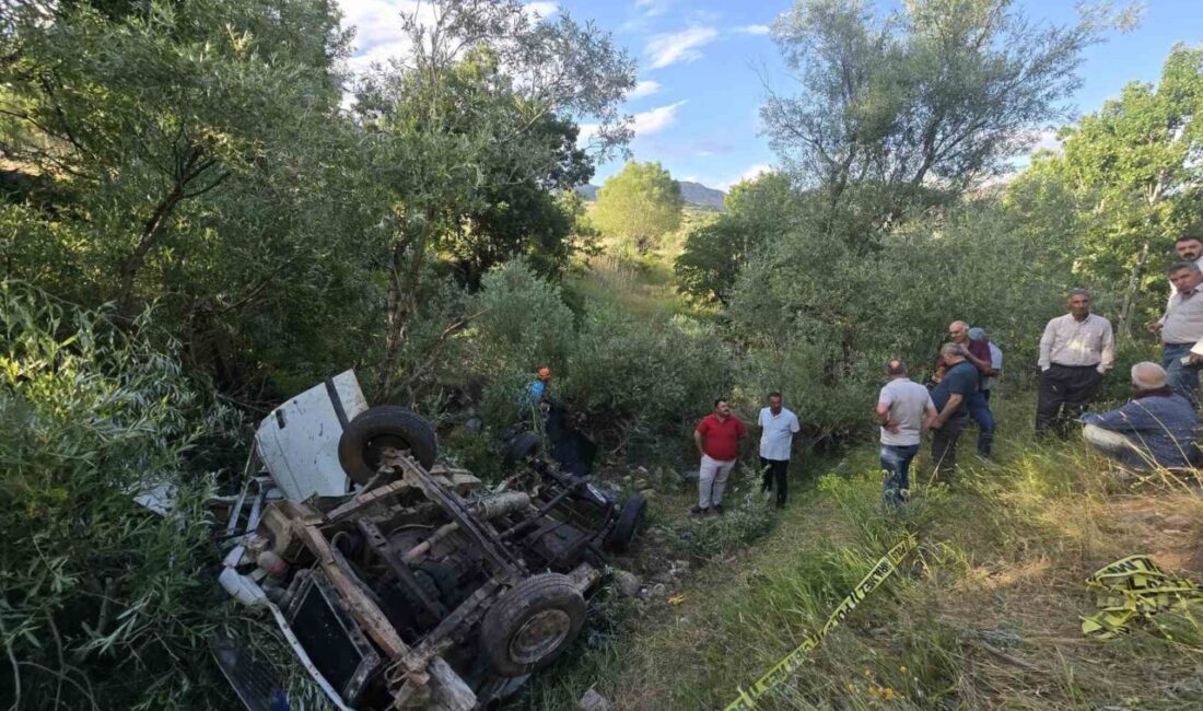 Bingöl’de meydana gelen trafik kazasında bir pikabın uçuruma yuvarlanması sonucu