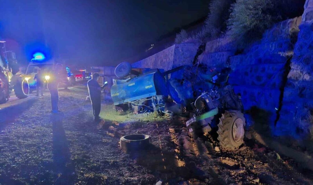 Bir kişinin hayatını kaybettiği bir traktör kazası, Bingöl’ün Kartal köyü
