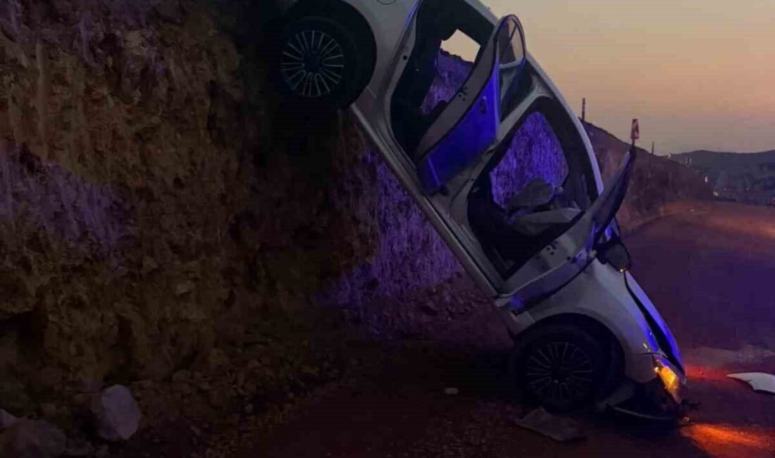 Bingöl-Muş karayolunda, yol yapım çalışmaları sırasında kazılan alana düşen bir