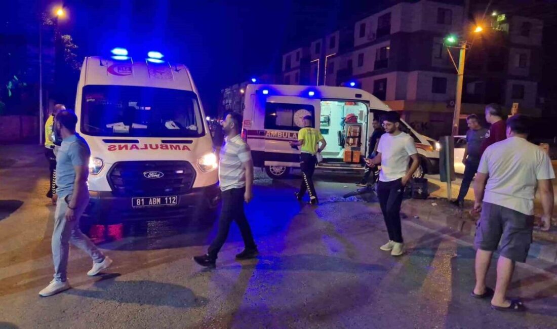 Düzce’de bir motosiklet ile bisikletin çarpışması sonucu meydana gelen kazada
