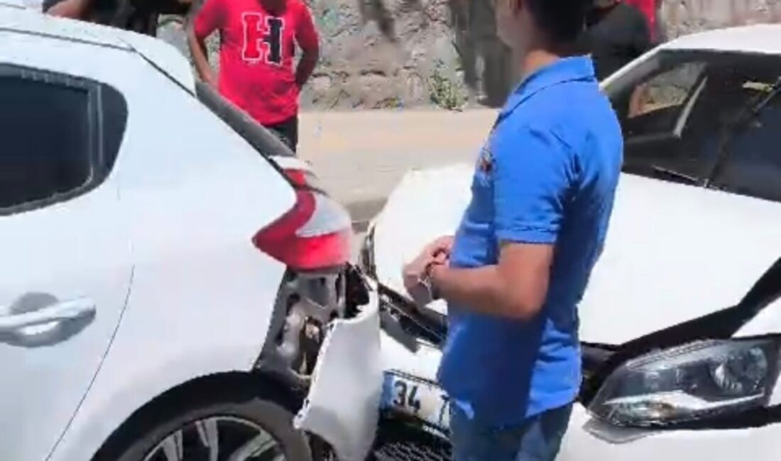 Bitlis’te meydana gelen bir trafik kazasında iki aracın çarpışması sonucu