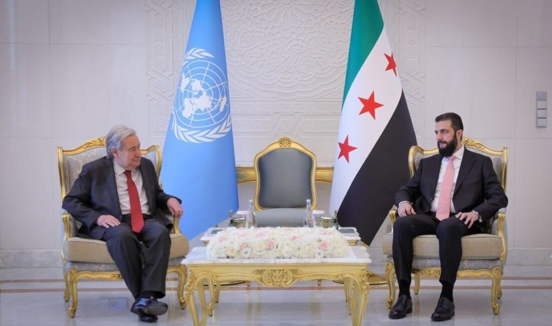 BM Genel Sekreteri Antonio Guterres, Suriye’nin başkenti Şam’ı ziyaret ederek
