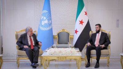 BM Genel Sekreteri Antonio Guterres, Suriye’nin başkenti Şam’ı ziyaret ederek