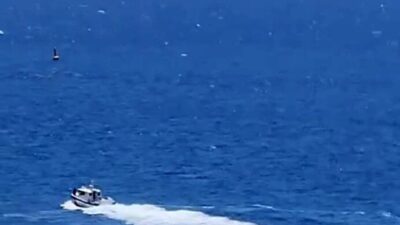 Bodrum ilçesinde meydana gelen kaza sonucu alabora olan jet skideki