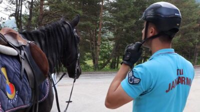 Bolu’daki Abant Gölü Milli Parkı’nda yaz aylarında artan ziyaretçi sayısına