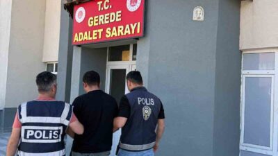 Bolu’nun Gerede ilçesindeki bir şantiyeden çalınan malzemelerin değerlendirilmesi sonucunda tutuklanan