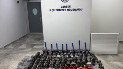 Bolu’nun Gerede ilçesinde, bir şantiyeden yaklaşık 2,5 milyon lira değerinde