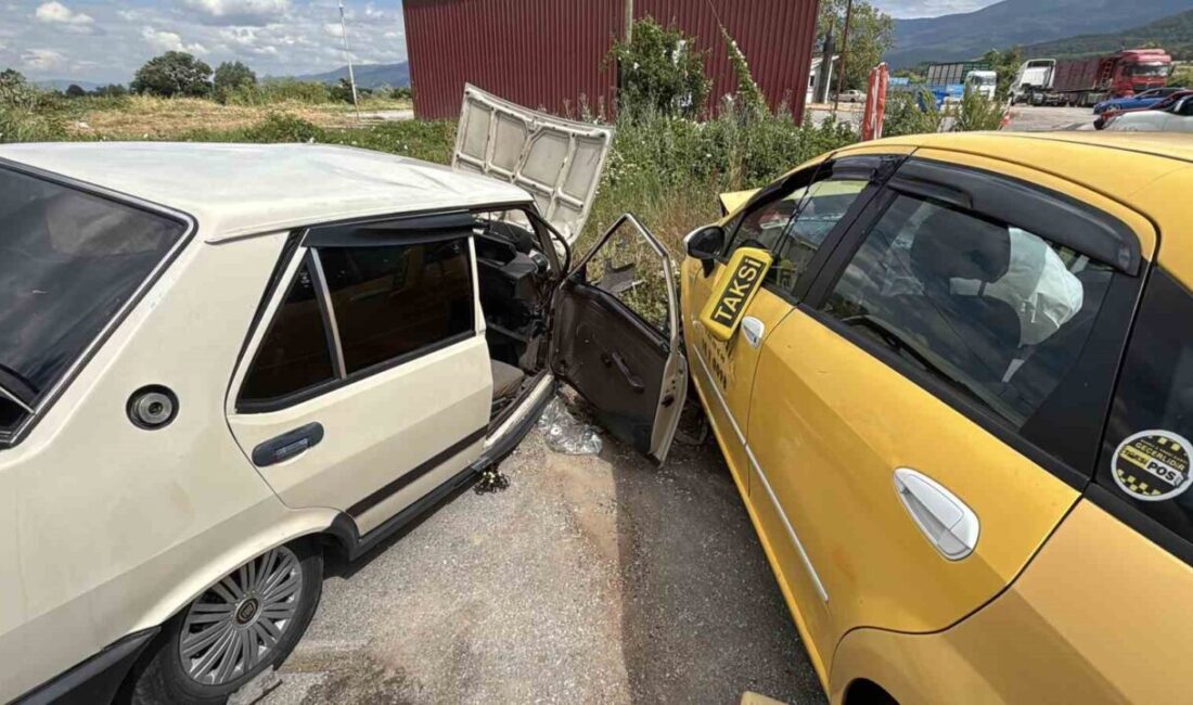 Bolu’da meydana gelen bir trafik kazasında, ticari bir taksi ile