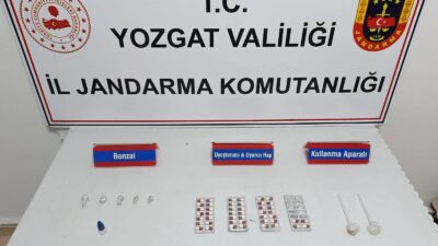 Yozgat İl Jandarma Komutanlığı ekipleri, uyuşturucu madde imal ve ticaretinin