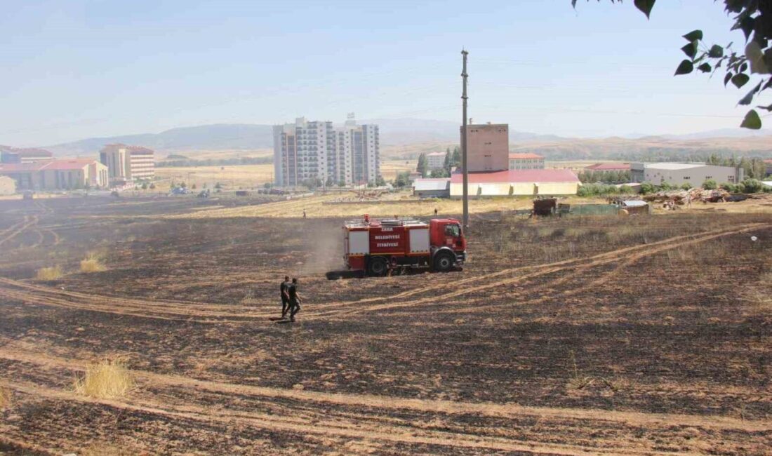 Sivas’ın Zara ilçesinde buğday tarlasında başlayan yangın, yaklaşık olarak 80
