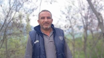 Çeltikçi ilçesine bağlı Çebiş köyünde bir adamın bahçede ölü olarak